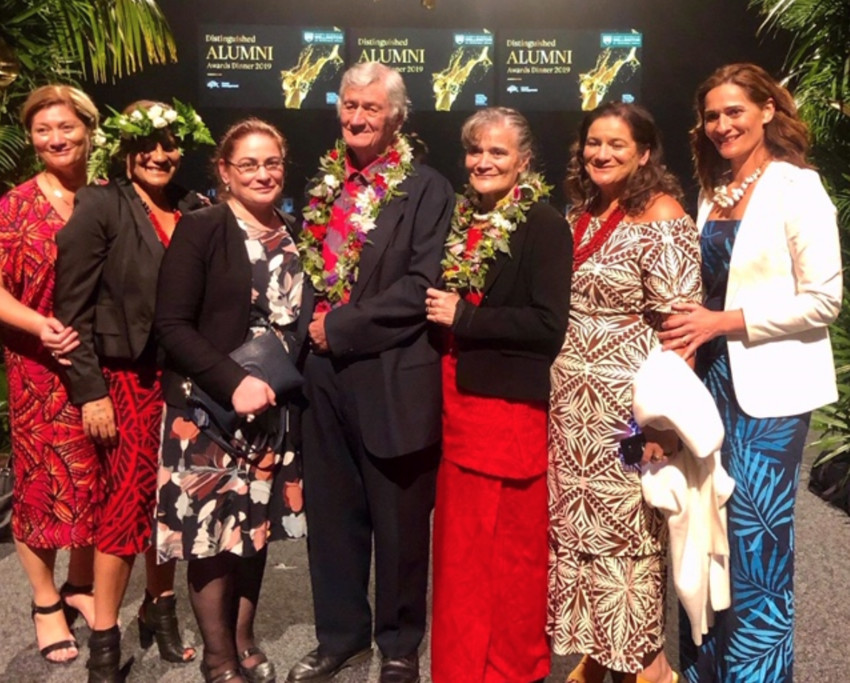 Tagaloatele Peggy and her husband Jim with their girls