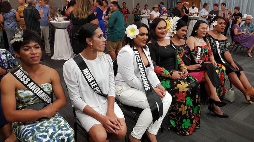 Miss Samoa Fa'afafine contestants at the fono. PC Mele Mauala