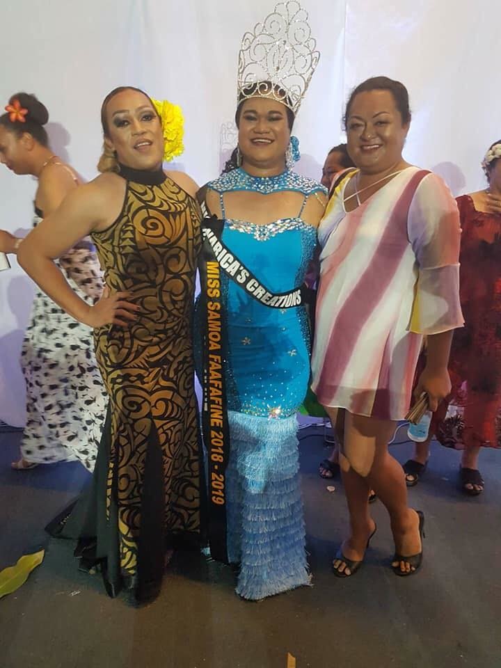 Newly crowned Miss Samoa Fa'afafine 2018 Barbara Tino Tiufea Va’a