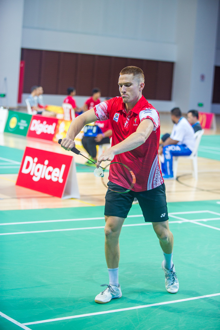 Tahitian #1 seed - Remi Rossi - in action at Pacific Games 2019 Samoa