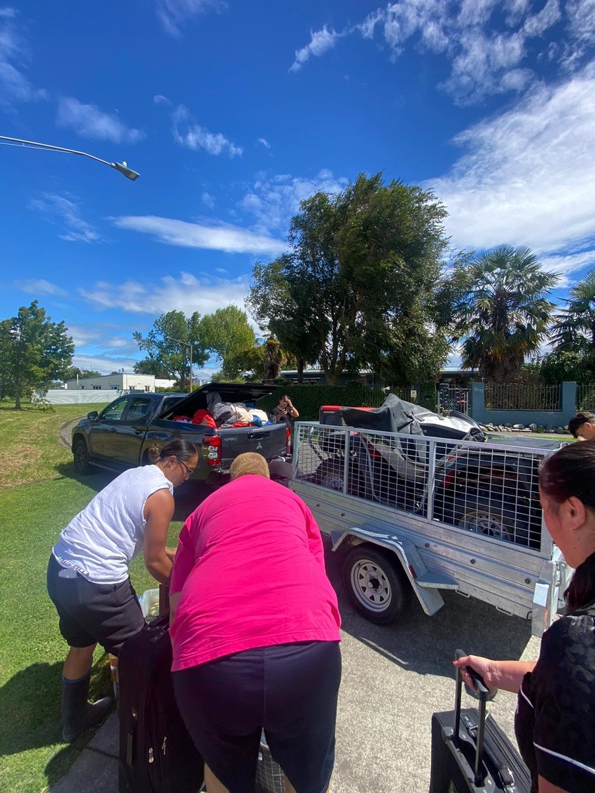 PolyActive Hawkes Bay team picking up and dropping off donations