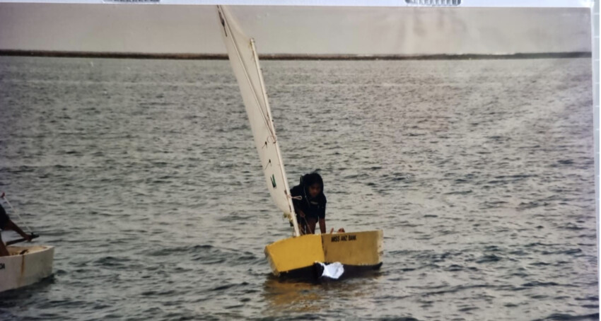 An 8 year old Vaimo’oi’a pictured at Mulinu’u where her sailing journey began.