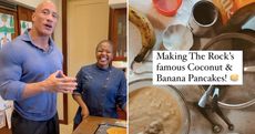 Dwayne "The Rock" Johnsons Infamous Coconut Banana Pancakes recipe 