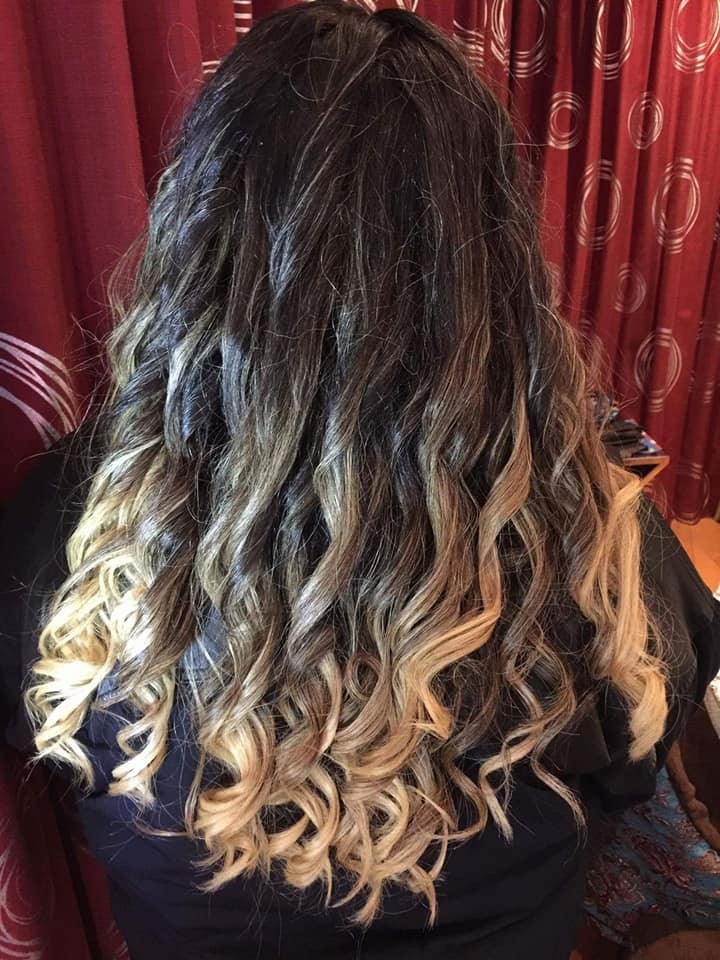 Styled hair