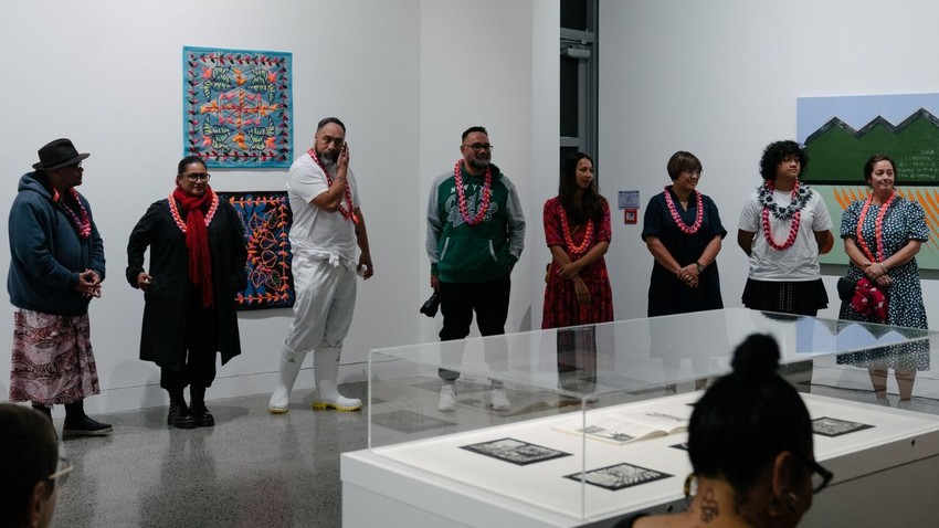 Artists exhibiting; Andy Leleisi’uao, Siliga David Setoga, Iokapeta Magele-Suamasi, Serene Hodgman, Monica Patterson, Alison Leauanae, Raymond Sagapolutele and Teuila Grace