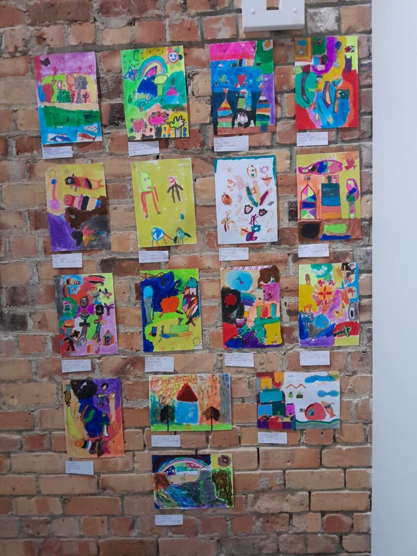 Featured works 9 kids from Seleka’s art classes from the ages of 7-13. Photo: Facebook / Seleka International Art Society Initiative - SIASI