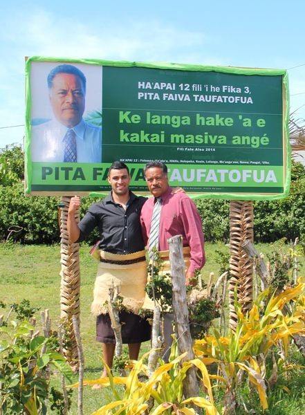 Pita and his father in Tonga