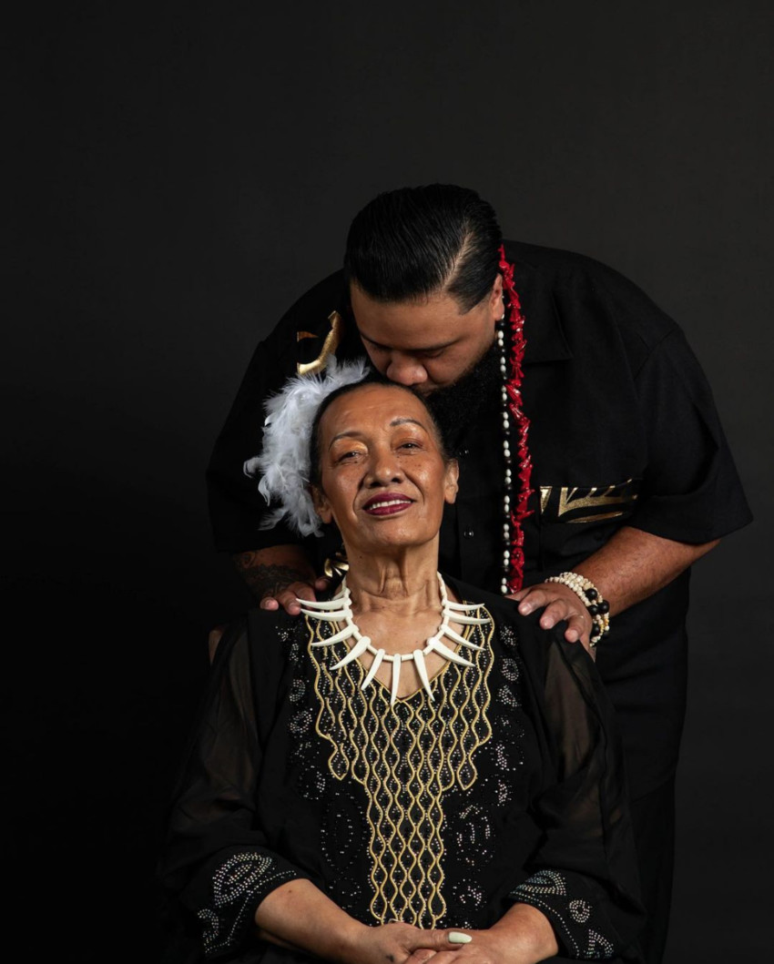 Matt Brown with his late Mother Aitofi Telesia Pouvi Taimalelagi - the woman who inspired him to create a whole movement to combat family violence