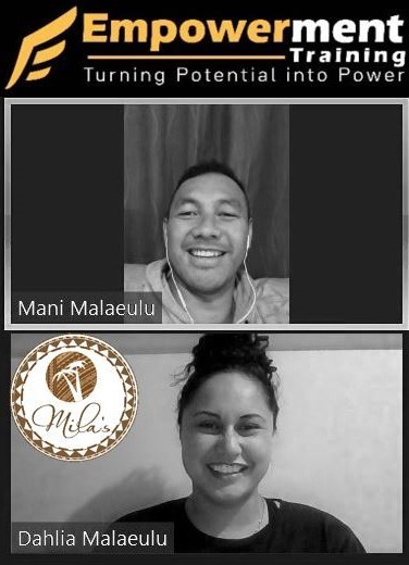 Husband and wife team Mani and Dahlia Malaeulu