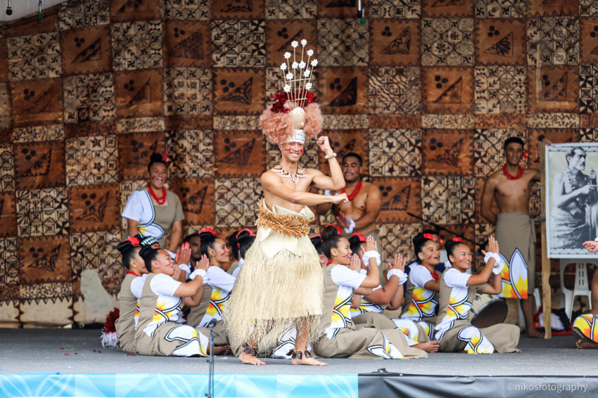 Manaia - Azael Uini-Faiva dances to the vi’i of Lauaki Namulau’ulu Mamoe. Photo Credit: Frank Talo