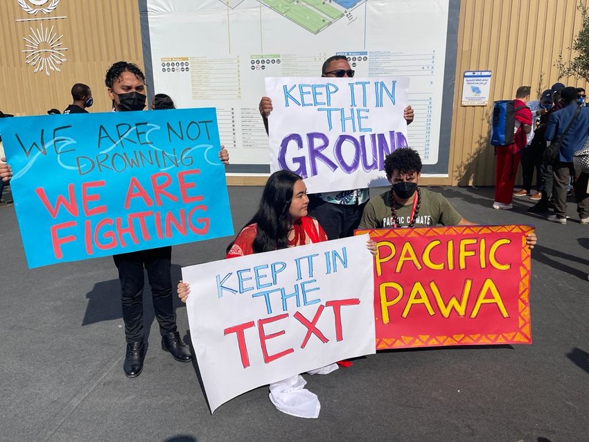 Pacific Activists call for the inclusion of "Phasing out fossil fuels" in the final text