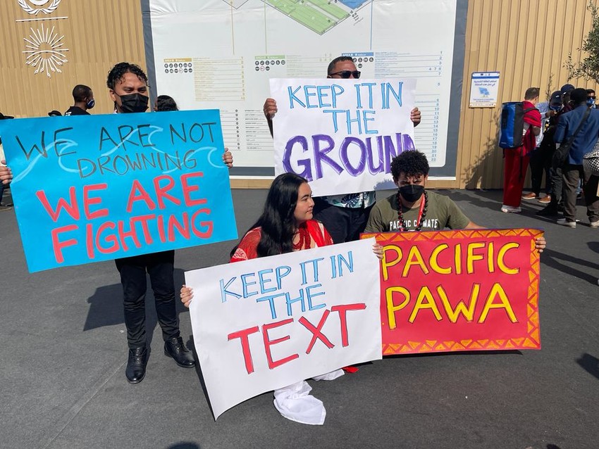 Pacific Activists call for the inclusion of "Phasing out fossil fuels" in the final text