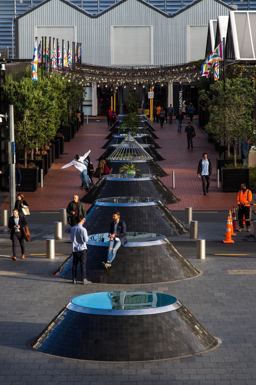 Loa's Britomart flag project. Photo set credit: Joe Hockley