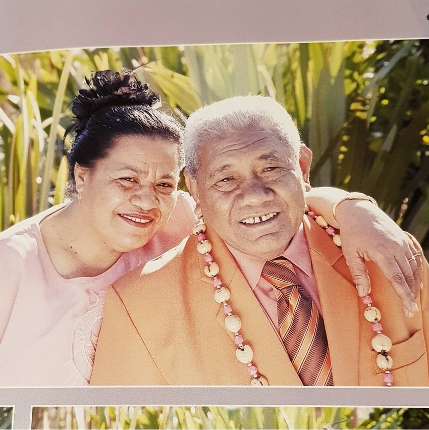 Lealali Taeatu Ieli Leilua with his wife