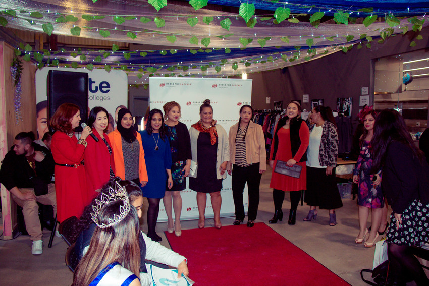 Ignite College students & staff in the Fashion show