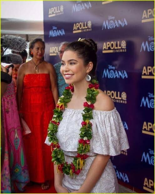 Auli'i Cravalho Wears Eveni on Red carpet for Moana