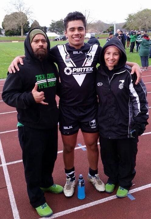 Lorina with her husband Jerry and son Isaiah