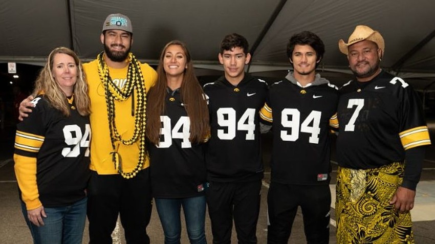 AJ Epenesa and family - 2nd round pick (54th overall)