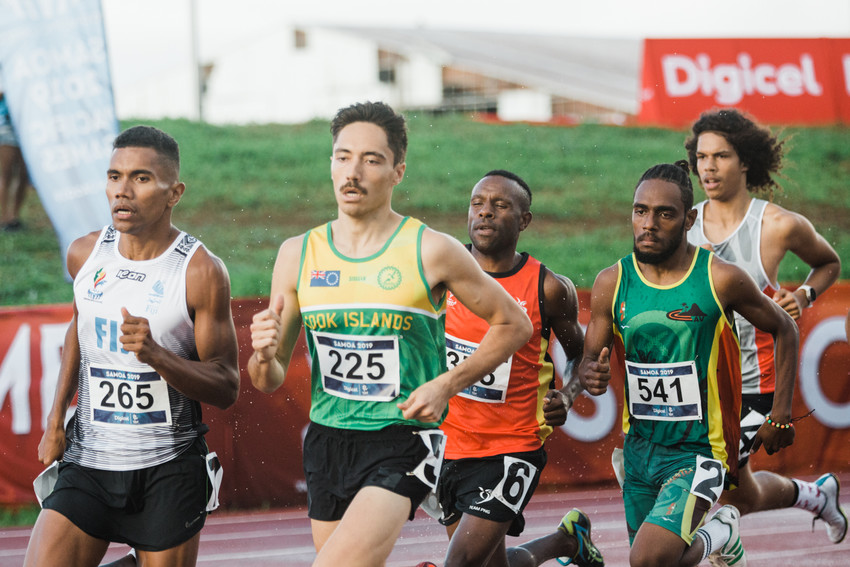 3000m Mens steeplechase Photo Credit: Pacific Games News Service - Trina Edwards