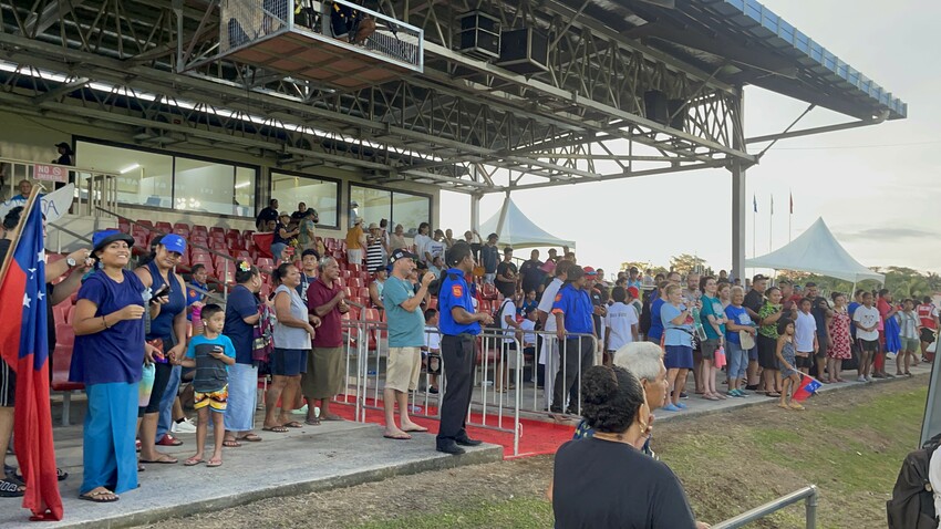 Home crowds cheering after Samoa’s first win