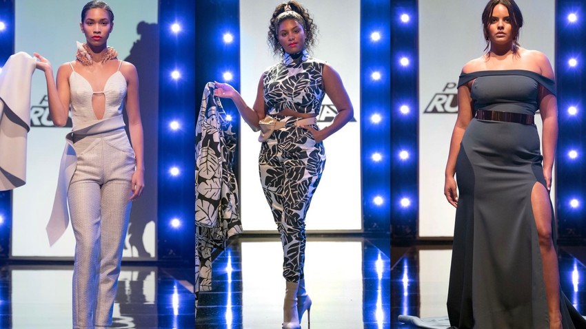 3 of Afa's creations on Project Runway 2019