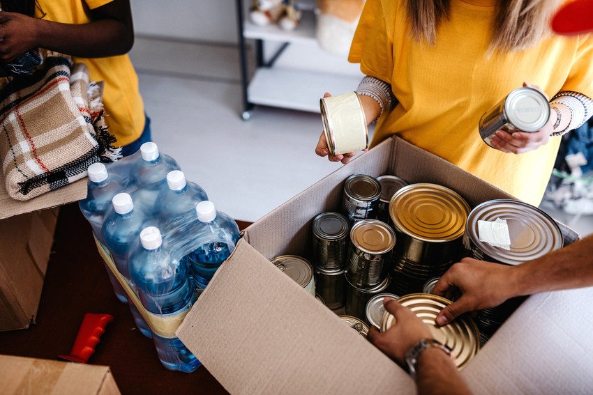 Auckland City Mission food parcel