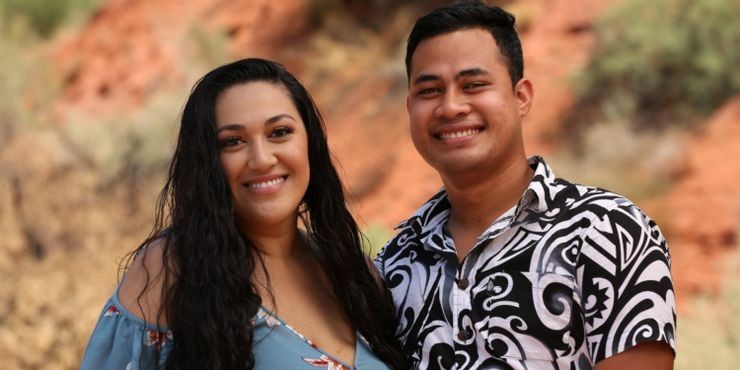 Asuelu Pula'a and his wife Kalani from the US reality TV show '90 Day Fiance'