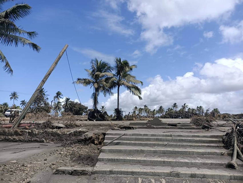 The remains of Vakaloa Resort in Kanokupolu. Photo Credit: Vakaloa Resort