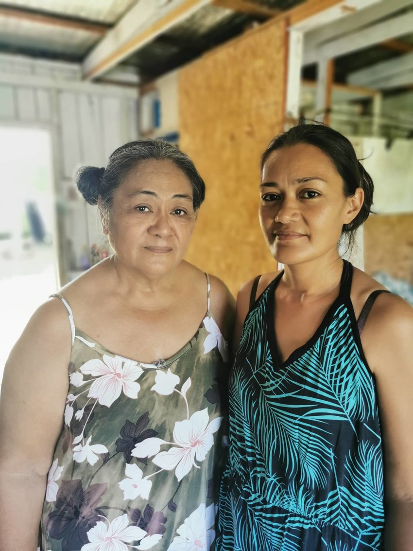 Sylvia's Mum Tiresa (left) and her sister Ambrosina (right)