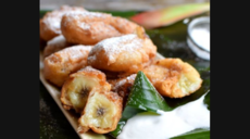 Fried Bananas with Sweet Coconut Sauce
