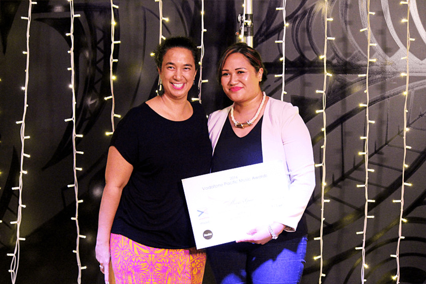 Petrina Togi-Saena (left) with Singer Annie Grace