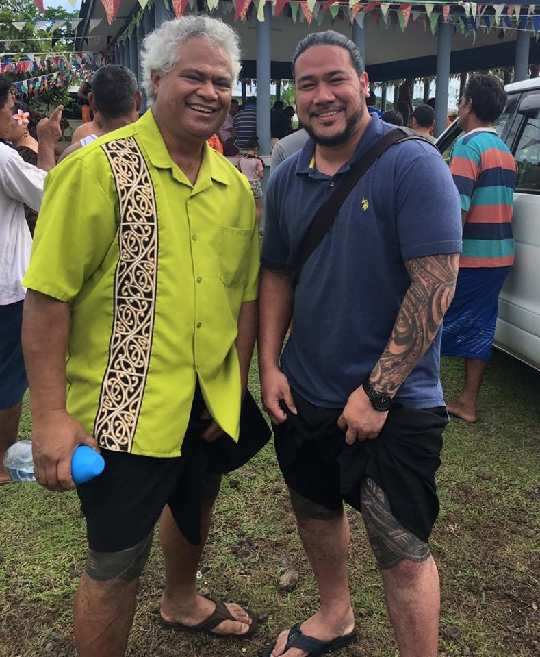 Tai and his uncle Toeutu Fa'aleava who he credits with inspiring him to pursue higher education