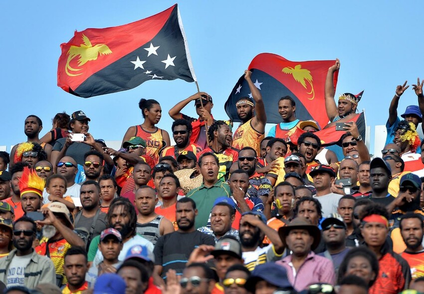 Papua New Guinea fans. Picture from Getty Images