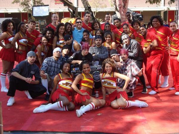 On set for 'Bring it On: Fight to the Finish' - Los Angeles, CA 2008