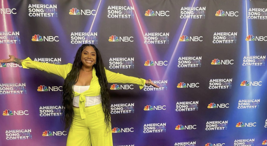 Tenelle at the NBC Filming of the contest