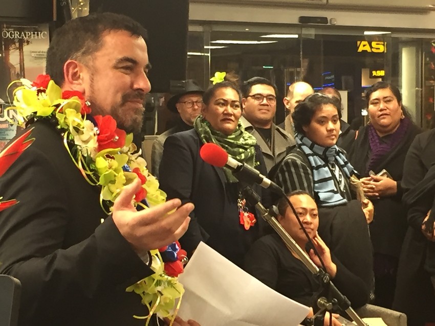 Sean Mallon at launch of Tatau book