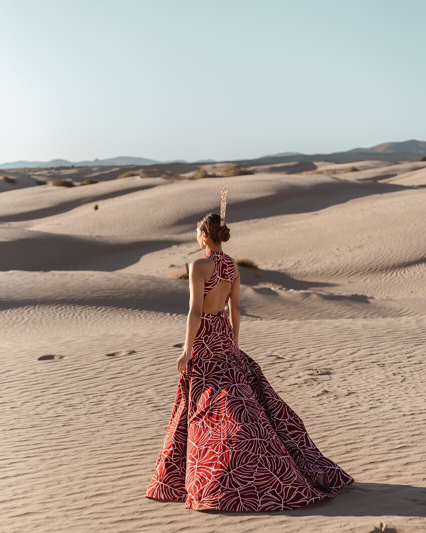Miss Tausala America wearing a custom Afa Ah Loo gown
