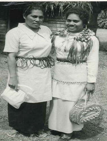 Mum and I on the day I first left Tonga for Aotearoa NZ