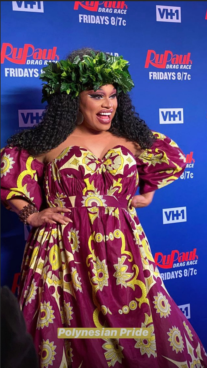 Brita chanelling Moana for the Ru Pauls Drag Race Season 12 premiere