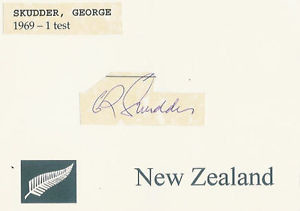 George Skudder All Blacks card