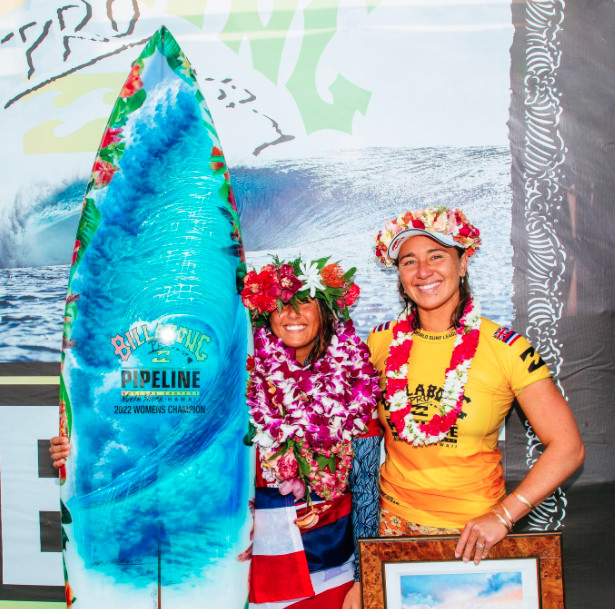 Moana with 5x World Champ Carissa Moore