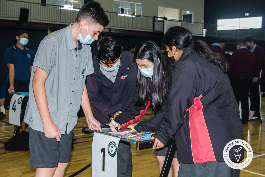 Papatoetoe High School thrashes out some tricky numbers. Photo: Supplied