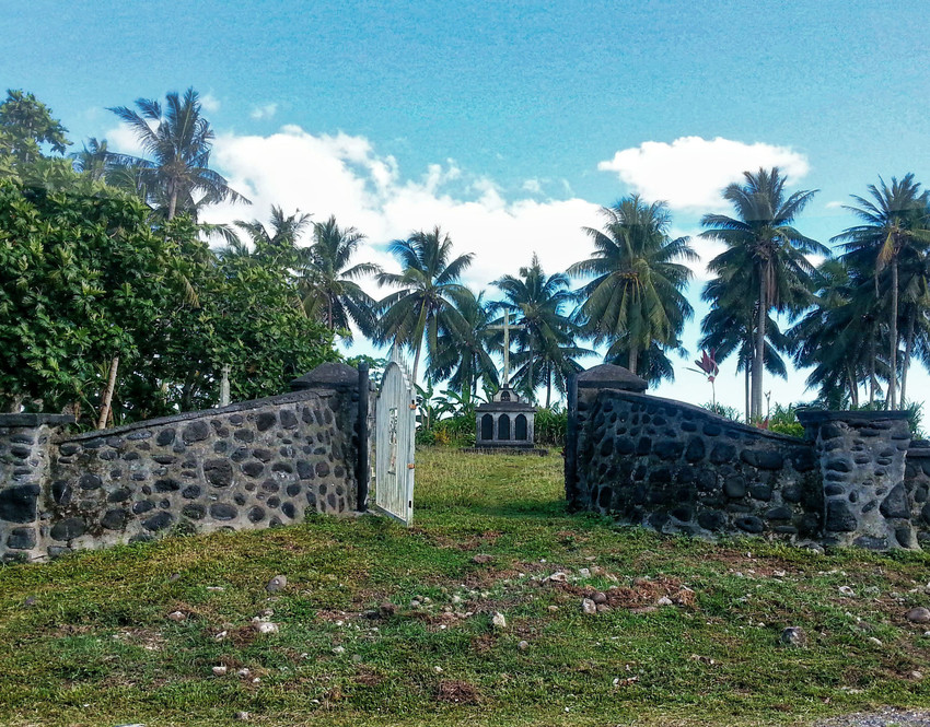 The graveyard at Safotu where some of the people who died in the Safune district are likely to have been buried.