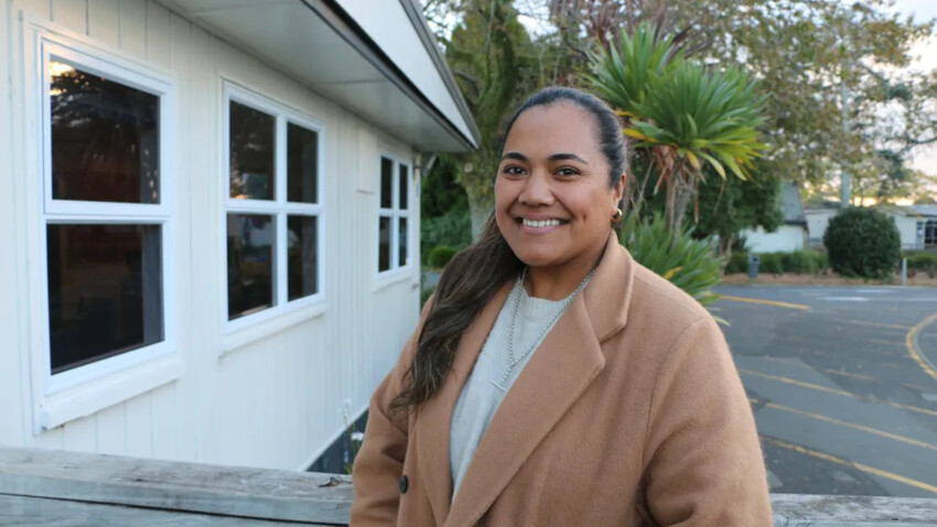 Lesieli Samiu is Pacific Liaison for Papakura High School in Auckland Photo: RNZ / Luka Forman