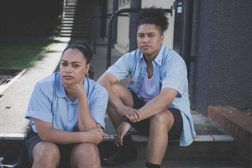 JP with his co-star Amanaki Faletau who plays the main character Lisa