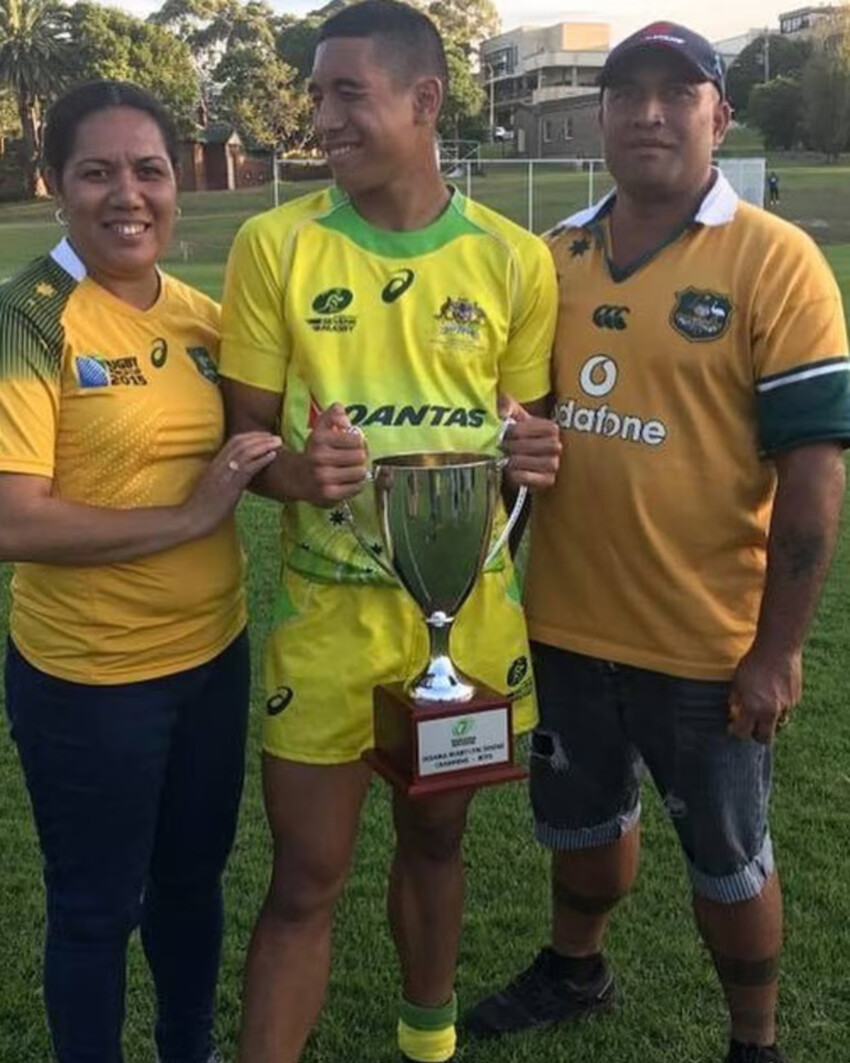 Koula in his rugby days.