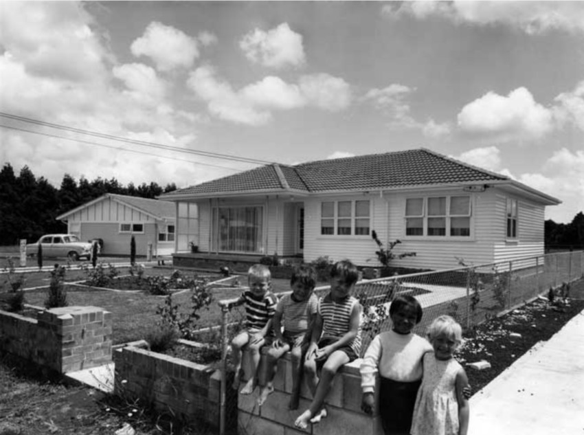 Maori and Island Affairs house built by Maori and Pacific Trade Trainees