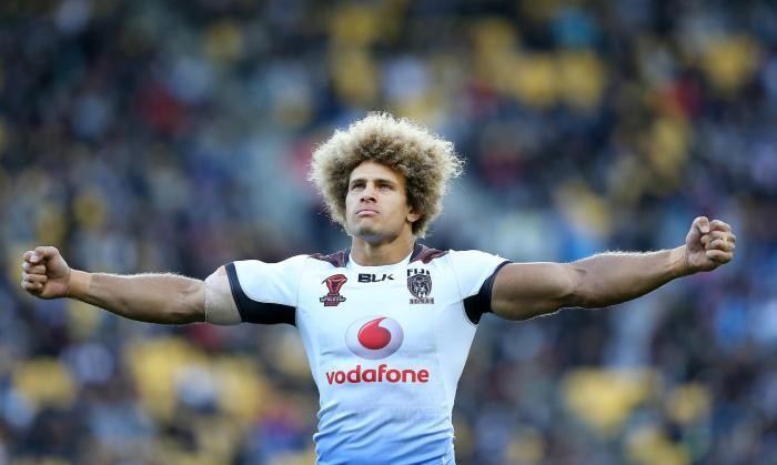 Fiji Prop Eloni Vunakece and his affro