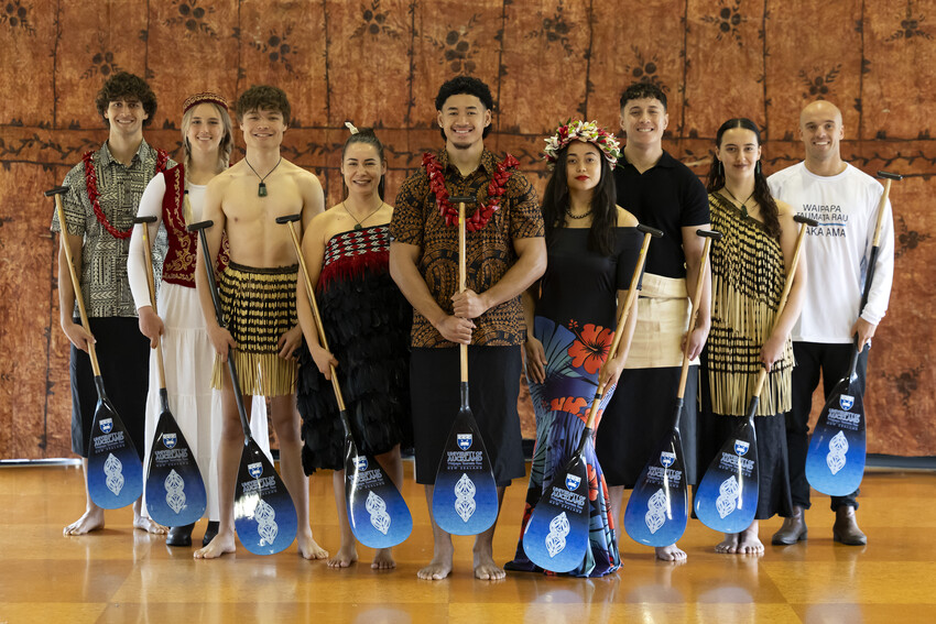 'Waipapa Taumata Rau' Waka Team. Photo Credit: University of Auckland / Ben Campbell