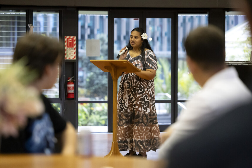 Team Manager Alaimalo Mataafa. Photo Credit: University of Auckland / Ben Campbell